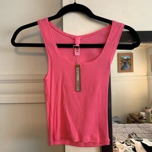 NWT Skims Ribbed Tank in Limited Edition Hot Pink